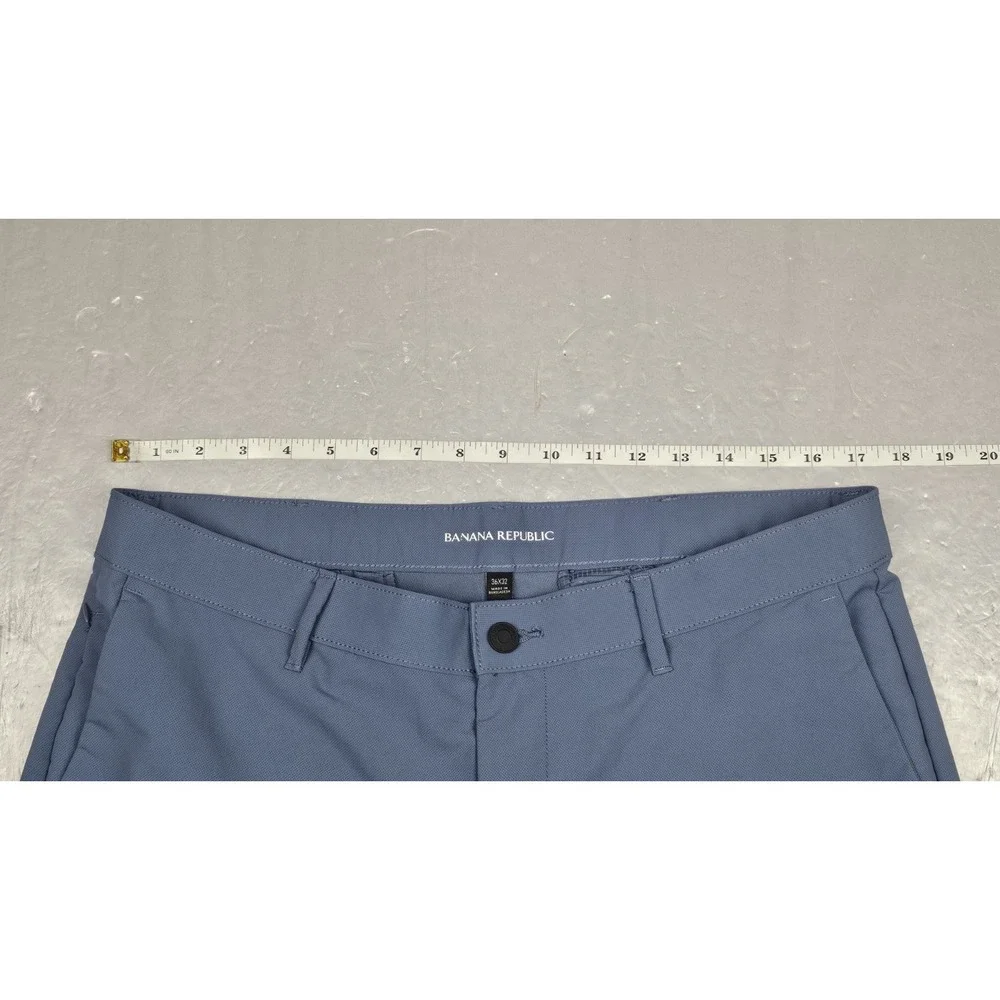 Banana Republic Traveler‎ Pants Mens 36x32 Blue Golf Performance Stretch Trouser